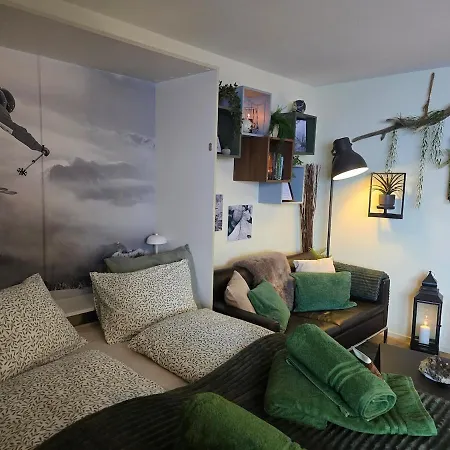 公寓 Gemuetliches Alpen-apartment Fuer 2, Direkt An Der Piste, 萨斯费