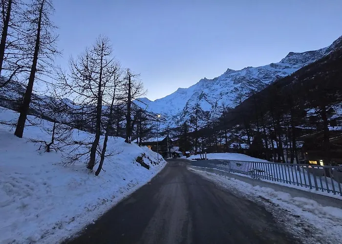 Gemuetliches Alpen-apartment Fuer 2, Direkt An Der Piste, 萨斯费